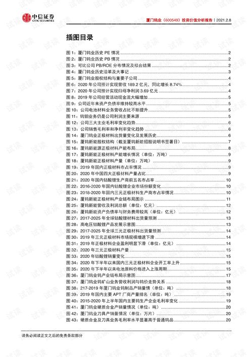 厦门钨业股份有限公司投资价值分析报告