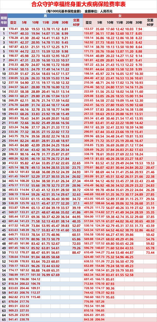 守护幸福的终身保险计划